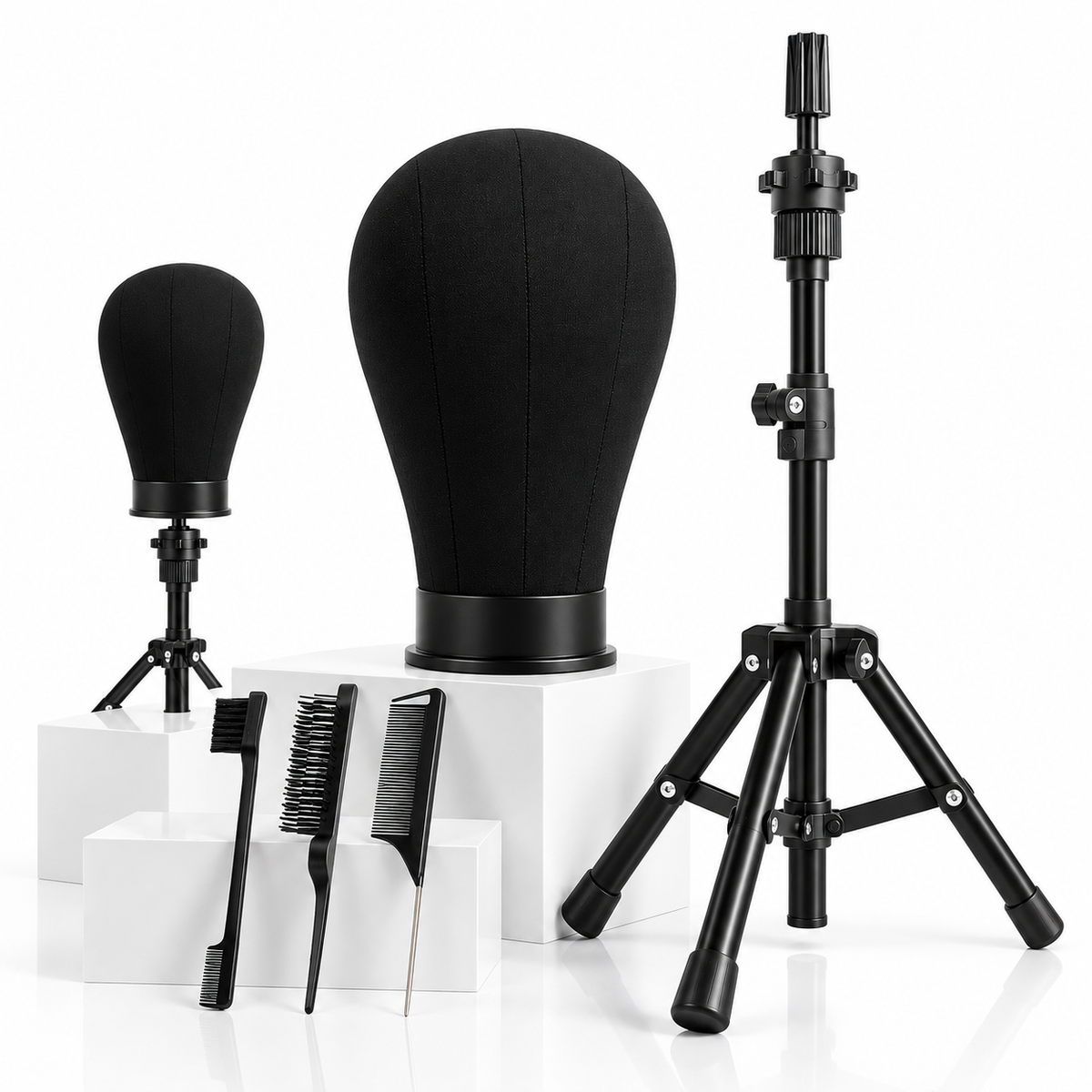 Royal Hair Wig Stand – Professional Styling & Storage