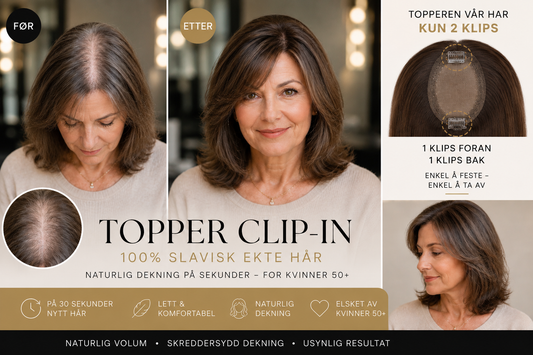 Royal Clip-in Topper – 100% Slavic Human Hair