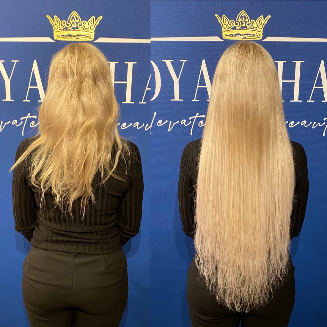 Sømløs blond overgang