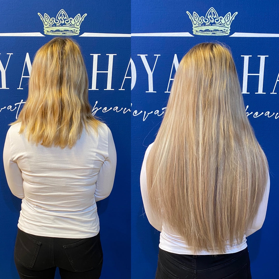Sømløs blond overgang